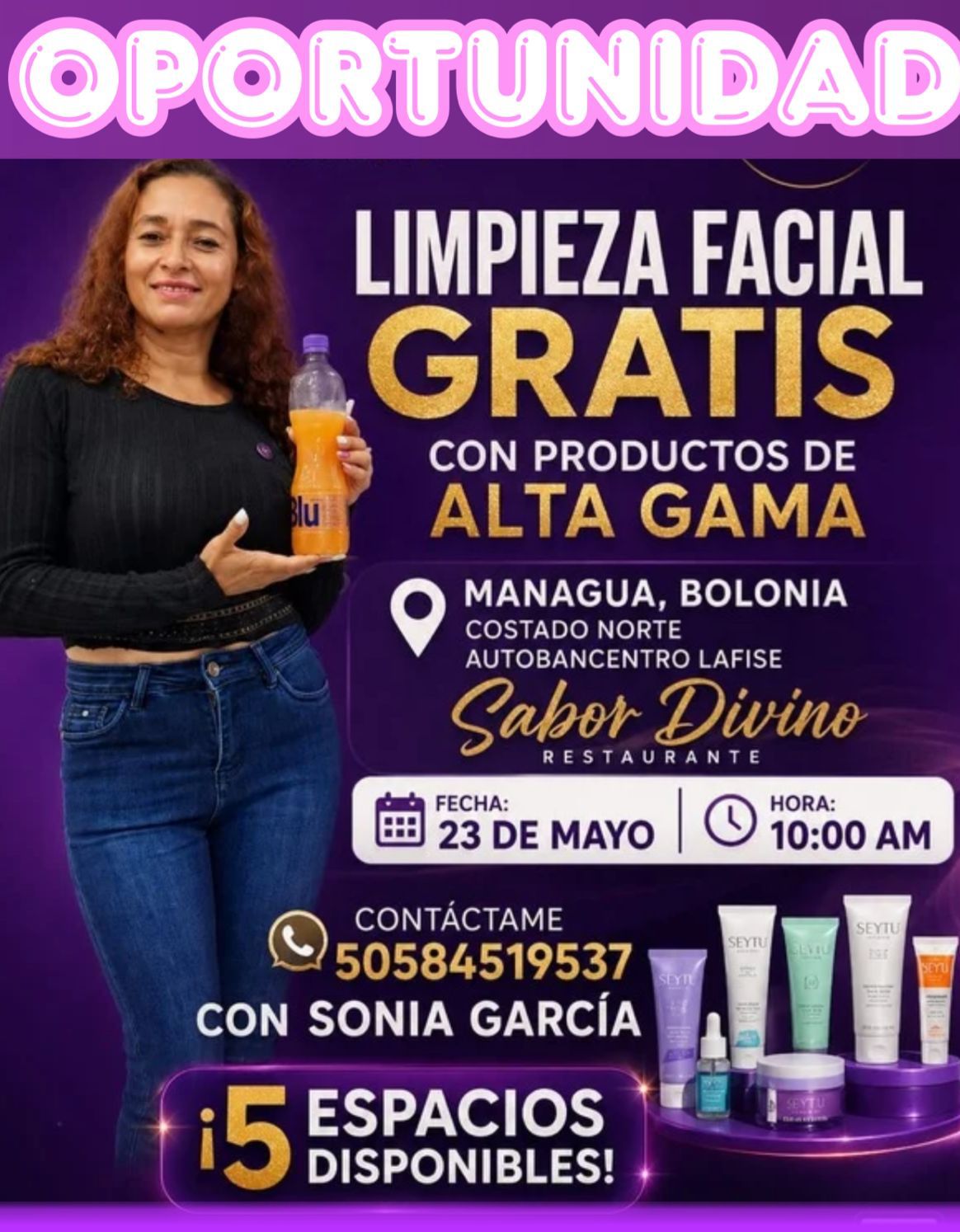 Sonia García - Oportunidad Limpieza Facial
